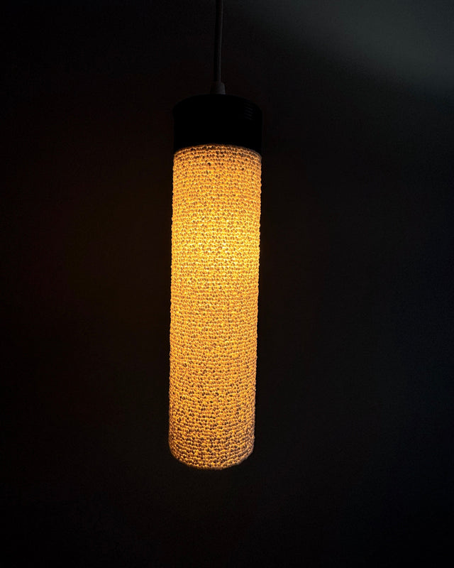 The Glitch | 3D Printed Bouclé Texture Pendant