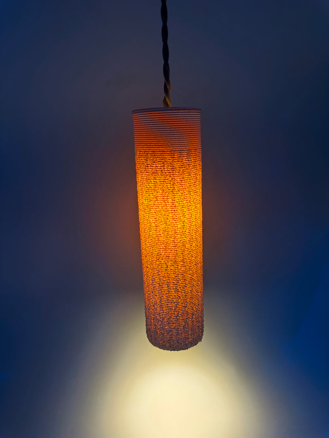 The Glitch | 3D Printed Bouclé Texture Pendant