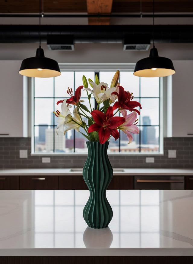 Double Bubble Vase (Recycled Polypropylene Fishing Nets)