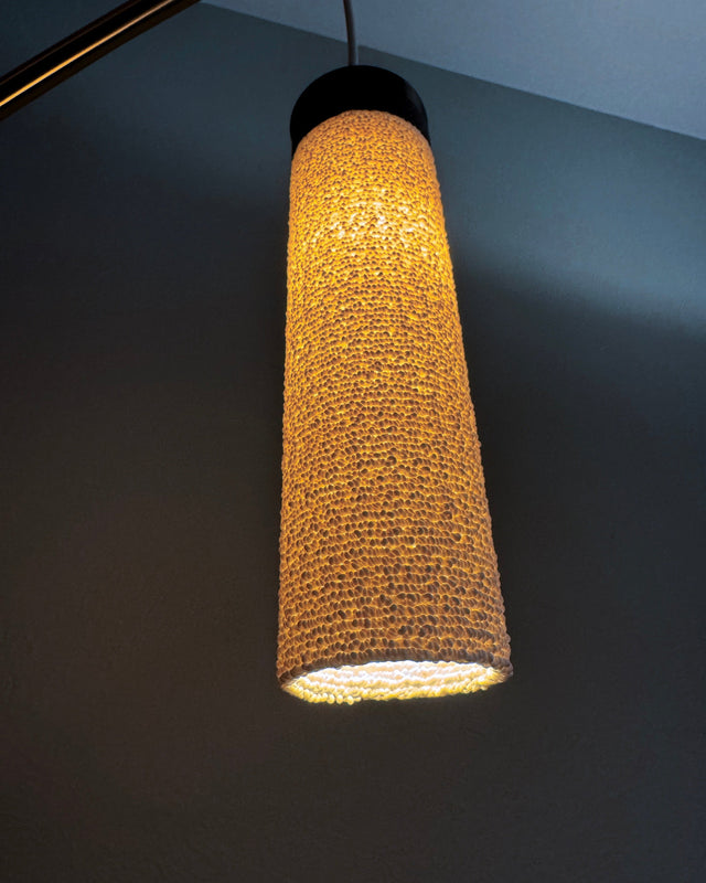 The Glitch | 3D Printed Bouclé Texture Pendant