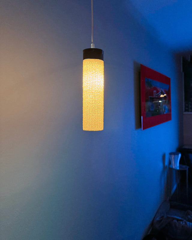 The Glitch | 3D Printed Bouclé Texture Pendant