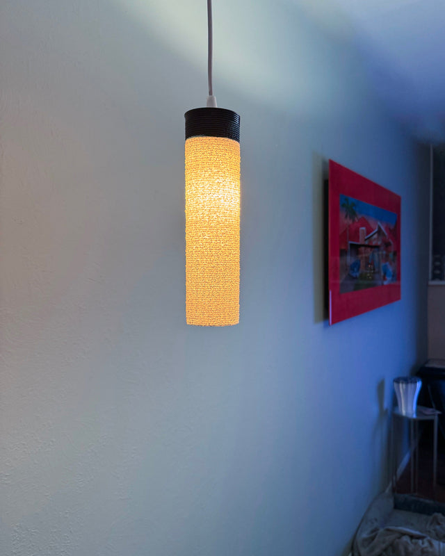 The Glitch | 3D Printed Bouclé Texture Pendant